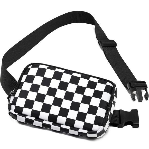 Howdy Darlin Other - Howdy Darlin Multicolor Checkerboard Fanny Pack Unisex Adjustable Strap‎